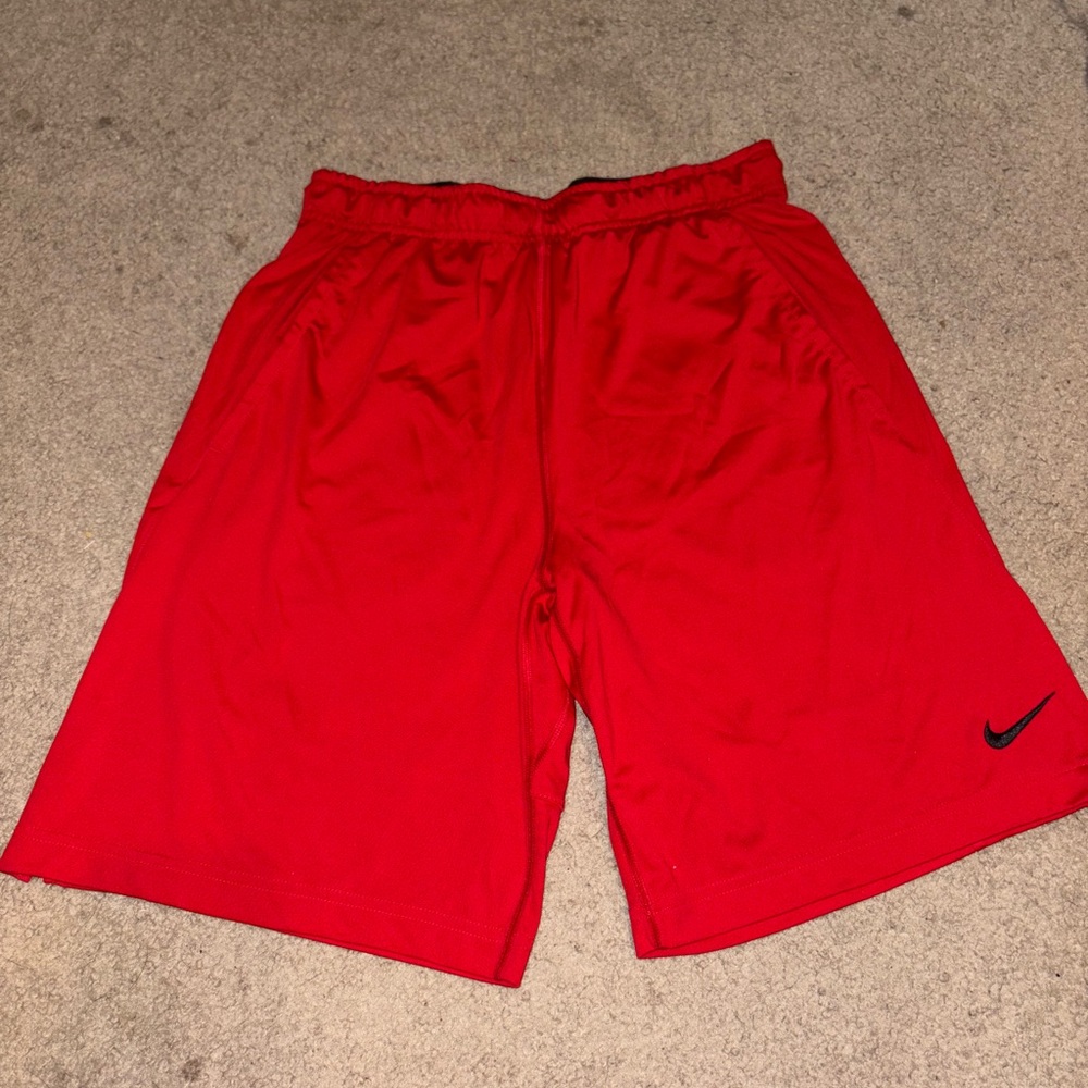 Nike Men's Bright Red Athletic Shorts